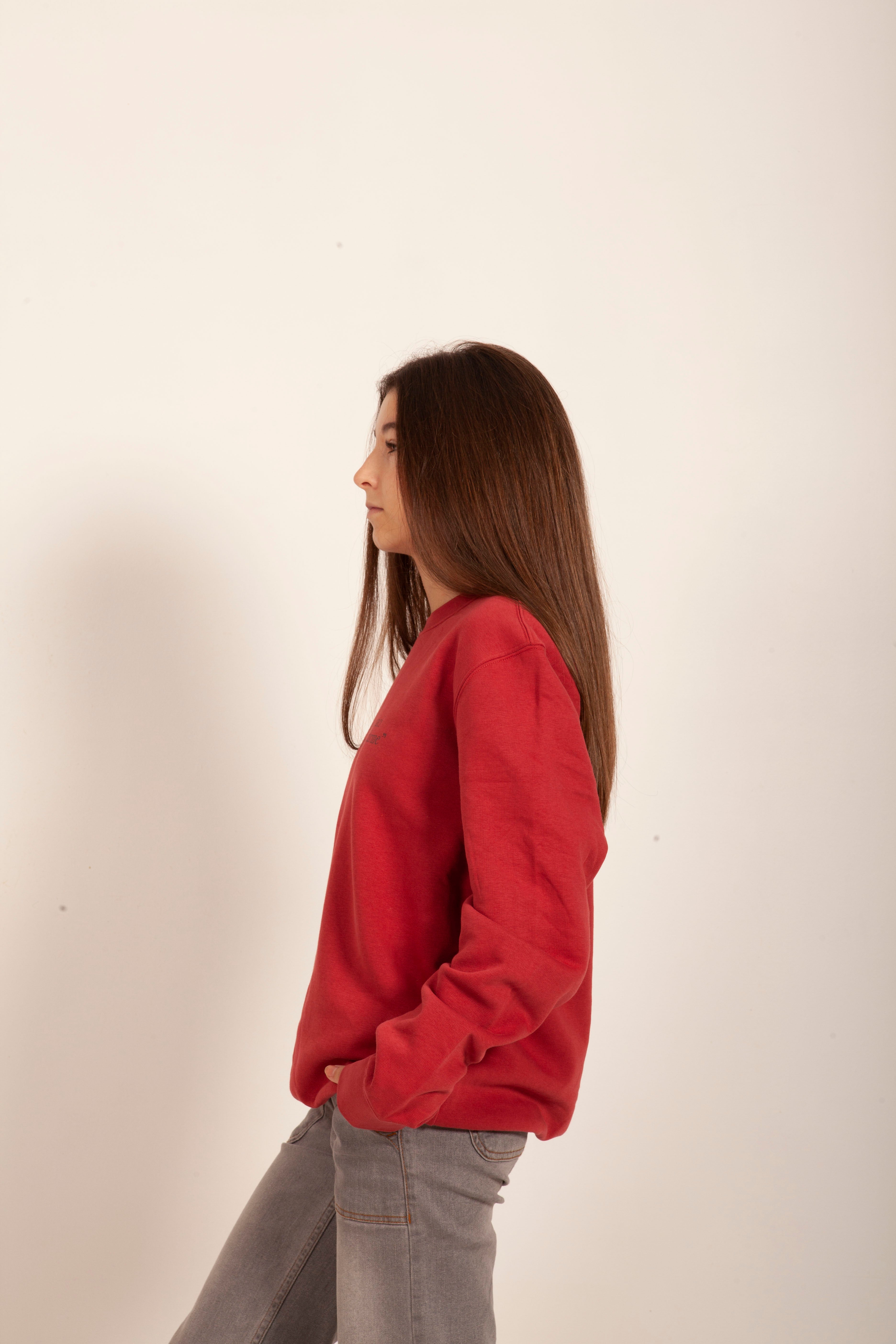 SUDADERA ROJO/GRANATE "LOS LIMONES"